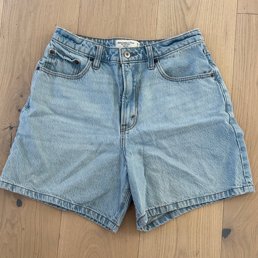 Abercrombie & Fitch High Rise Denim Shorts
